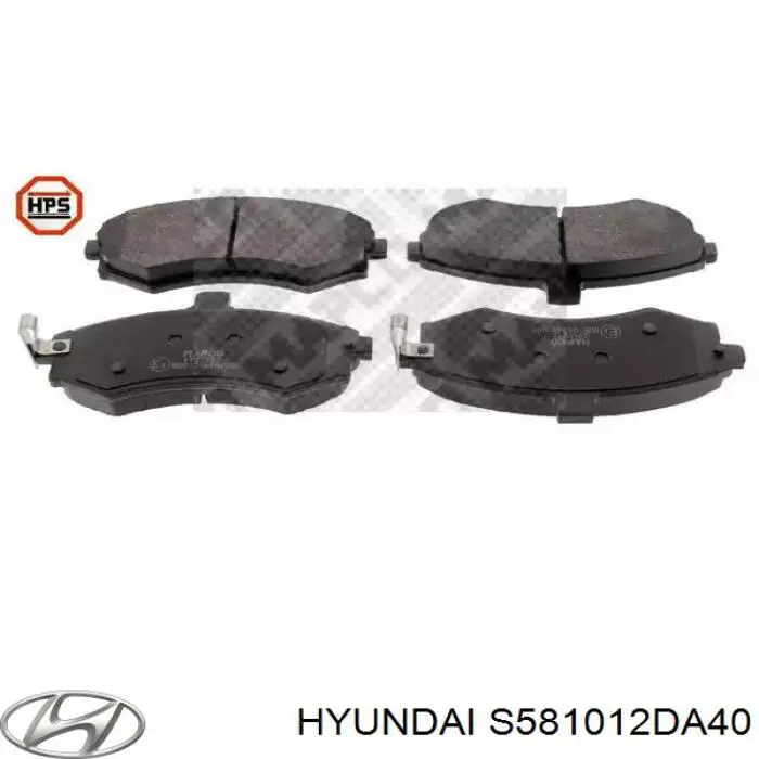Колодки Hyundai/Kia S581012DA40 цена, от 17.70 USD