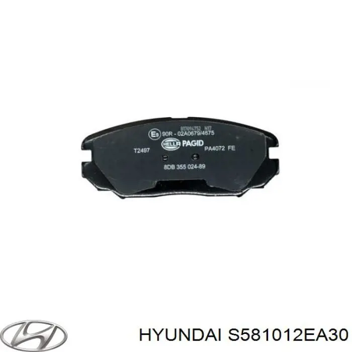Купить S581012EA30 Hyundai/Kia Колодки тормозные