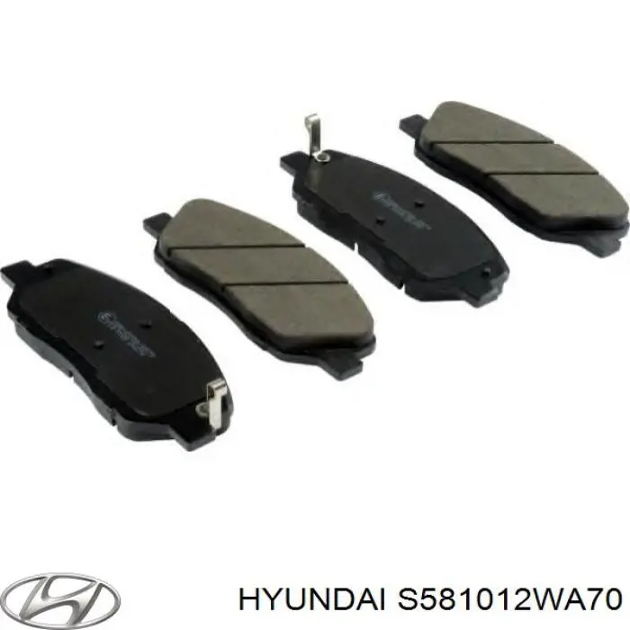 Передние тормозные колодки S581012WA70 Hyundai/Kia