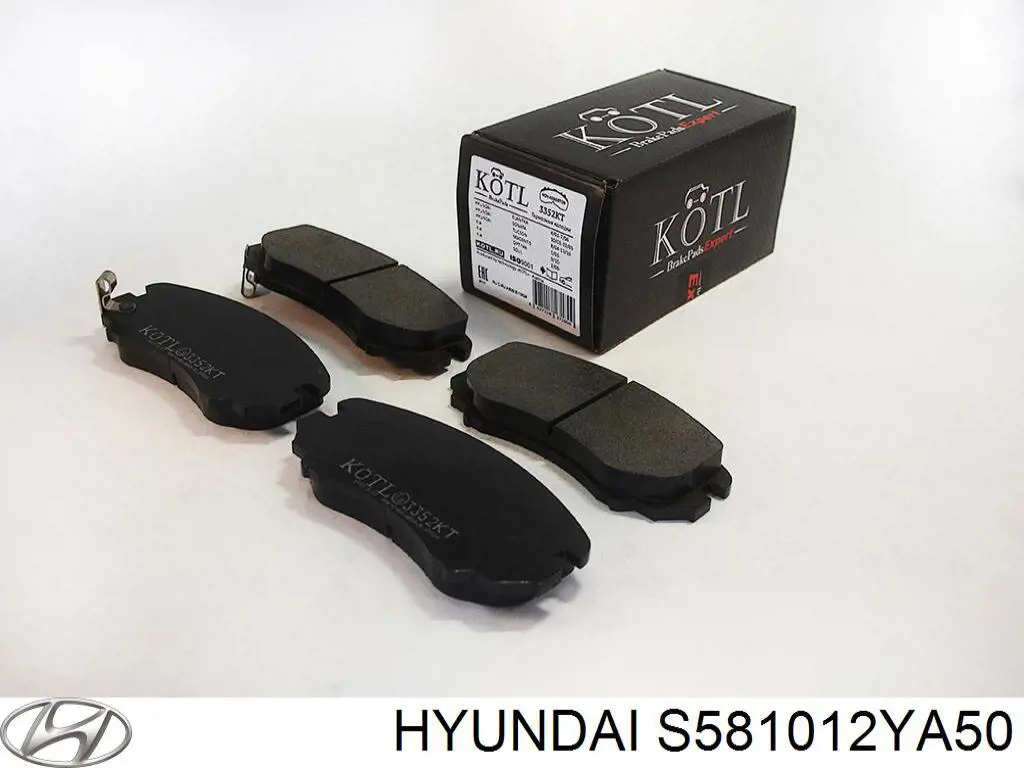 S581012YA50 Hyundai/Kia колодки тормозные передние дисковые