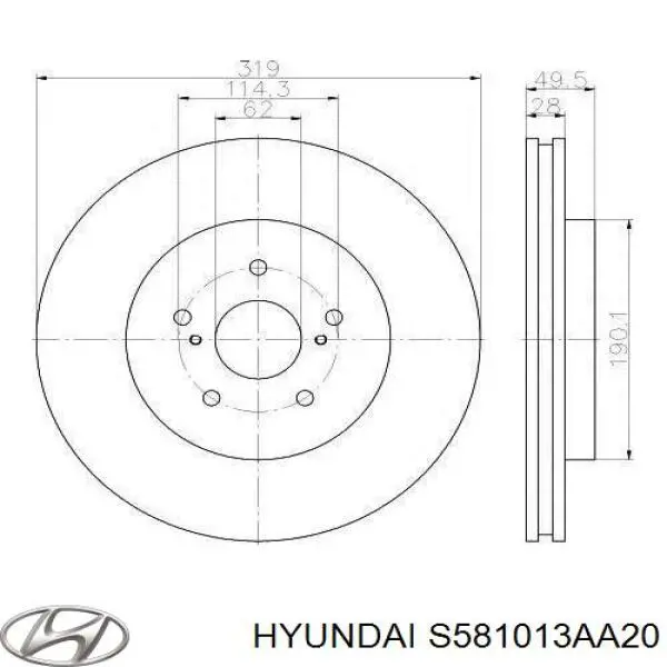 Колодки Hyundai/Kia S581013AA20 цена, от 21.08 USD