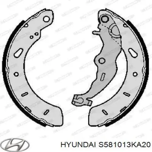 Тормозные колодки Hyundai/Kia S581013KA20