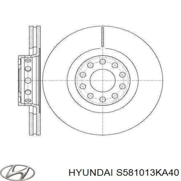 Передние тормозные колодки S581013KA40 Hyundai/Kia
