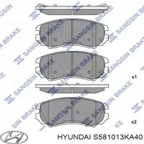 Колодки Hyundai/Kia S581013KA40 цена, от 16.72 USD