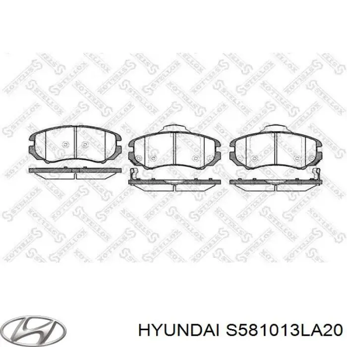 Купить S581013LA20 Hyundai/Kia Колодки тормозные