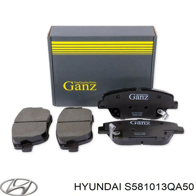 S581013QA50 Hyundai/Kia колодки тормозные передние дисковые