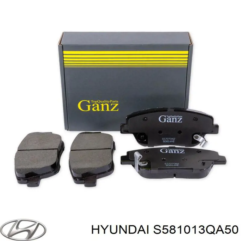 Передние тормозные колодки S581013QA50 Hyundai/Kia