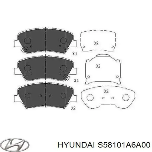 Колодки Hyundai/Kia S58101A6A00 цена, от 48.09 USD
