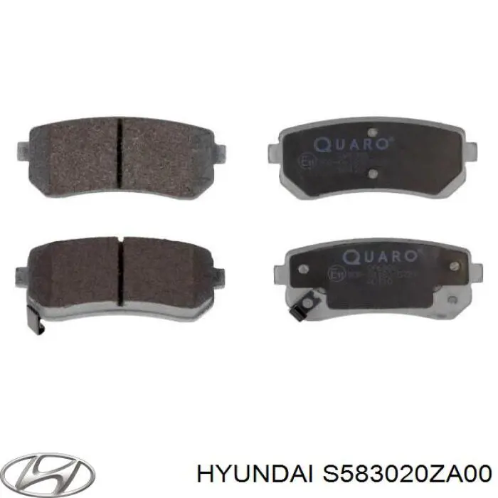 S583020ZA00 Hyundai/Kia Колодки тормозные дисковые комплект