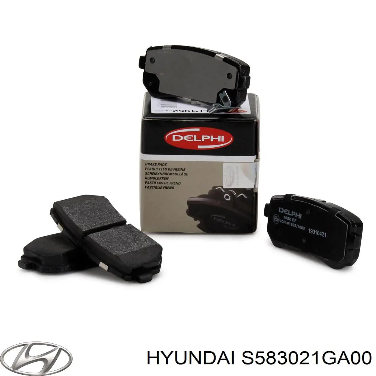 Купить S583021GA00 Hyundai/Kia Колодки тормозные задние, дисковые