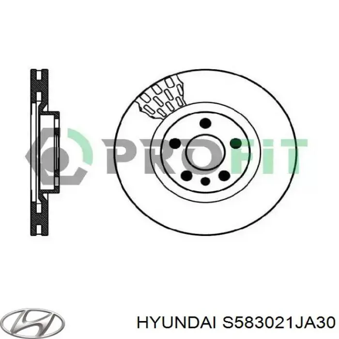 Задние тормозные колодки S583021JA30 Hyundai/Kia