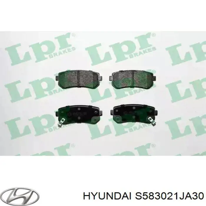 Купить S583021JA30 Hyundai/Kia Колодки тормозные задние, дисковые