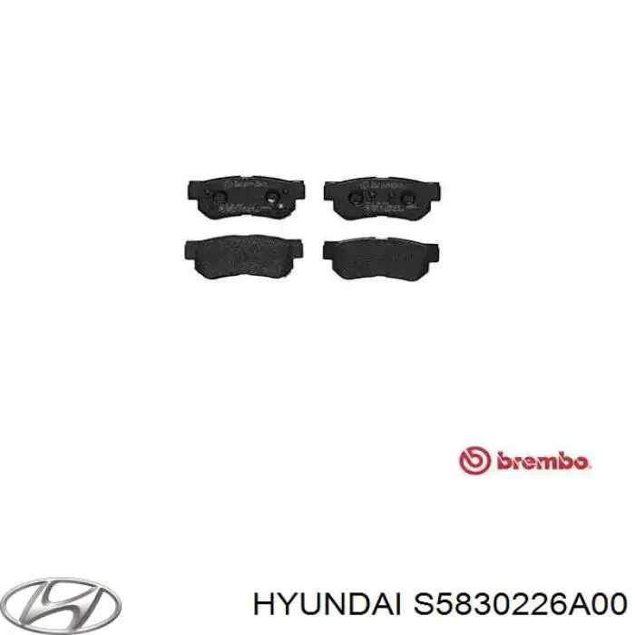 Колодки дисковые  Hyundai/Kia S5830226A00 цена, от 11.90 USD