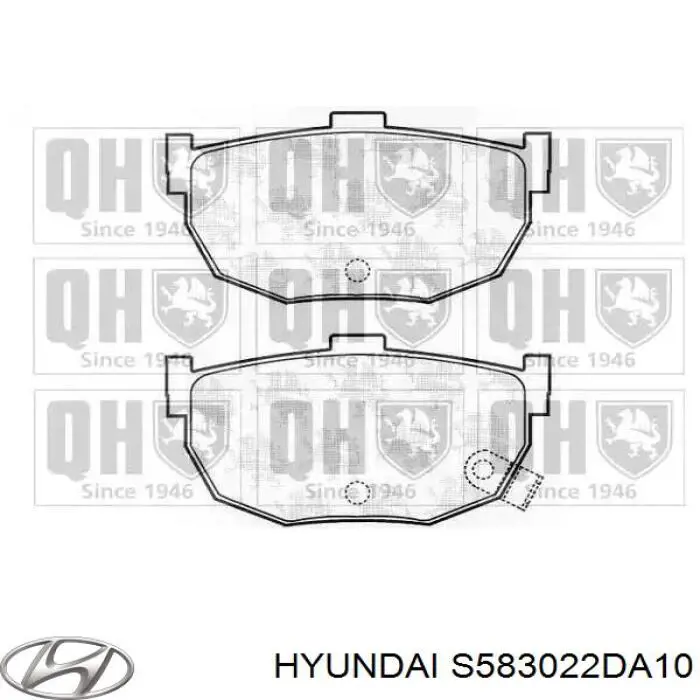 S583022DA10 Hyundai/Kia Колодки тормозные дисковые комплект