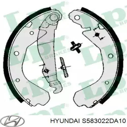 Купить S583022DA10 Hyundai/Kia Колодки тормозные задние, дисковые