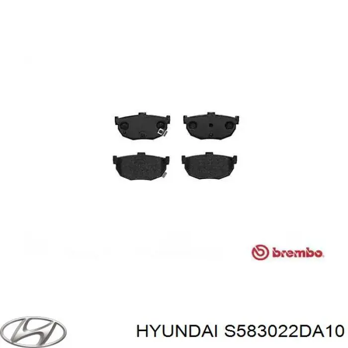 S583022DA10 Hyundai/Kia Колодки тормозные дисковые комплект