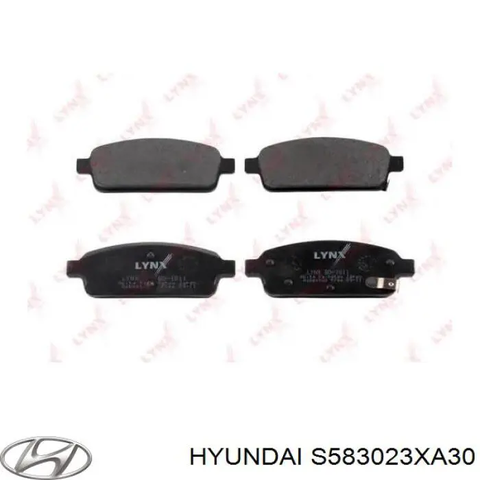 Pastillas de freno traseras S583023XA30 Hyundai/Kia