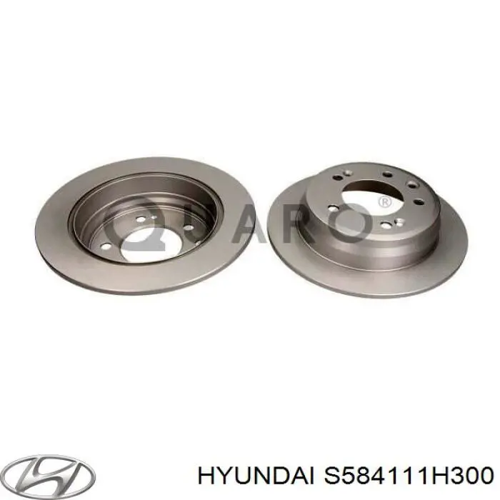 Тормозные диски S584111H300 Hyundai/Kia
