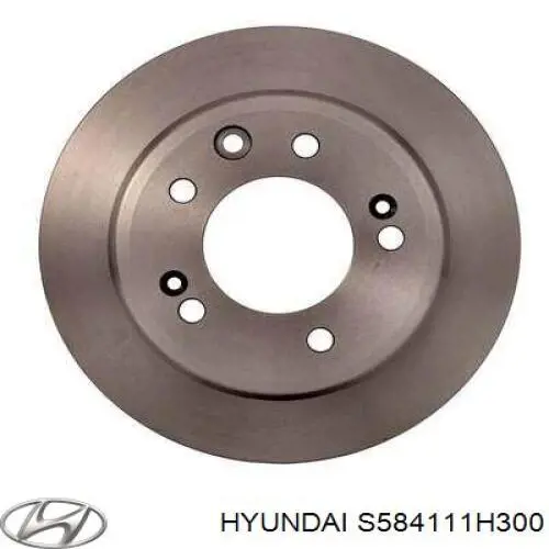 S584111H300 Hyundai/Kia диск тормозной задний