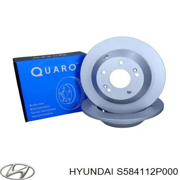 Тормозные диски S584112P000 Hyundai/Kia