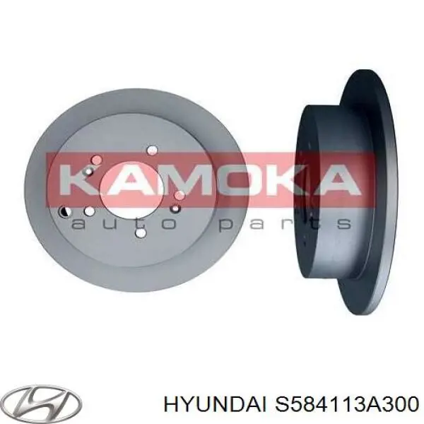 Задний тормозной диск Hyundai/Kia S584113A300 цена, от 29.52 USD