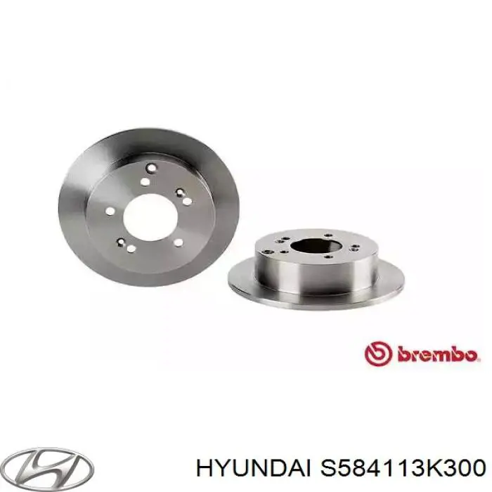 S584113K300 Hyundai/Kia тормозные диски