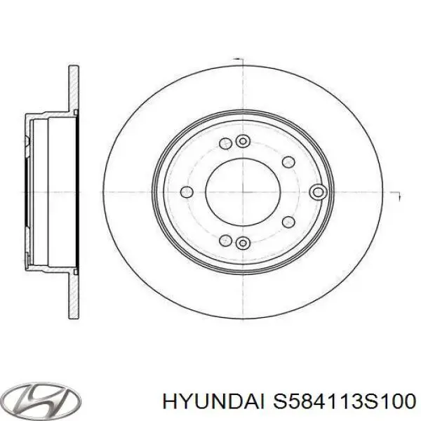 S584113S100 Hyundai/Kia тормозные диски