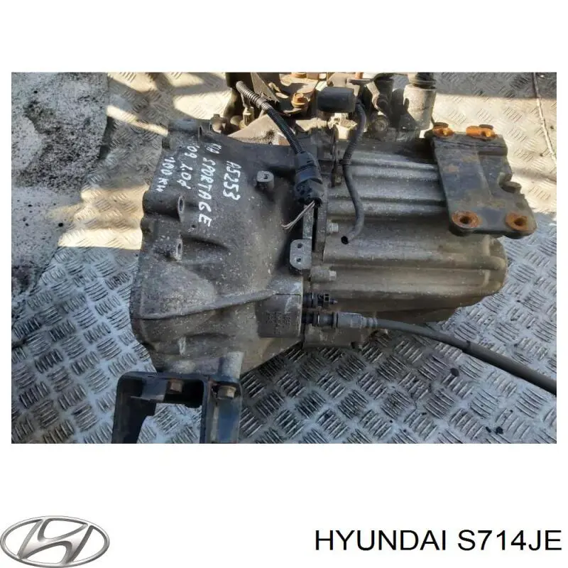S714JE Hyundai/Kia caixa de mudança montada (caixa mecânica de velocidades)