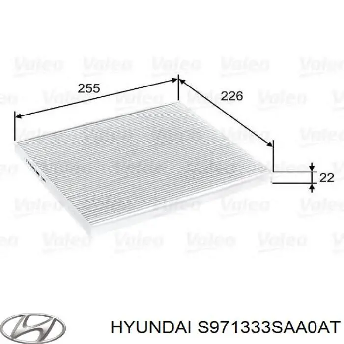 Фильтр салона S971333SAA0AT Hyundai/Kia