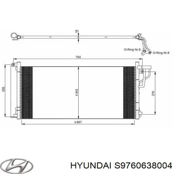 Конденсатор кондиционера Hyundai/Kia S9760638004 цена, от 53.05 USD