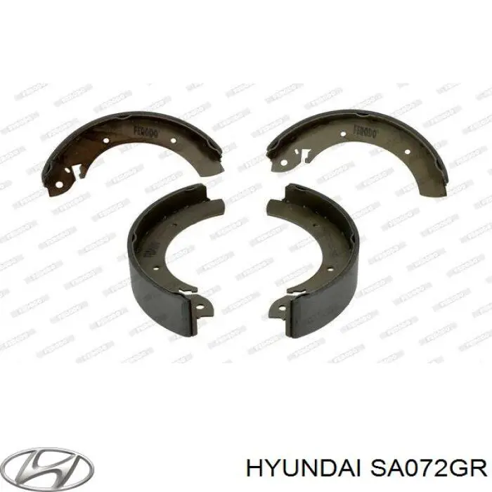 Задние барабанные колодки SA072GR Hyundai/Kia