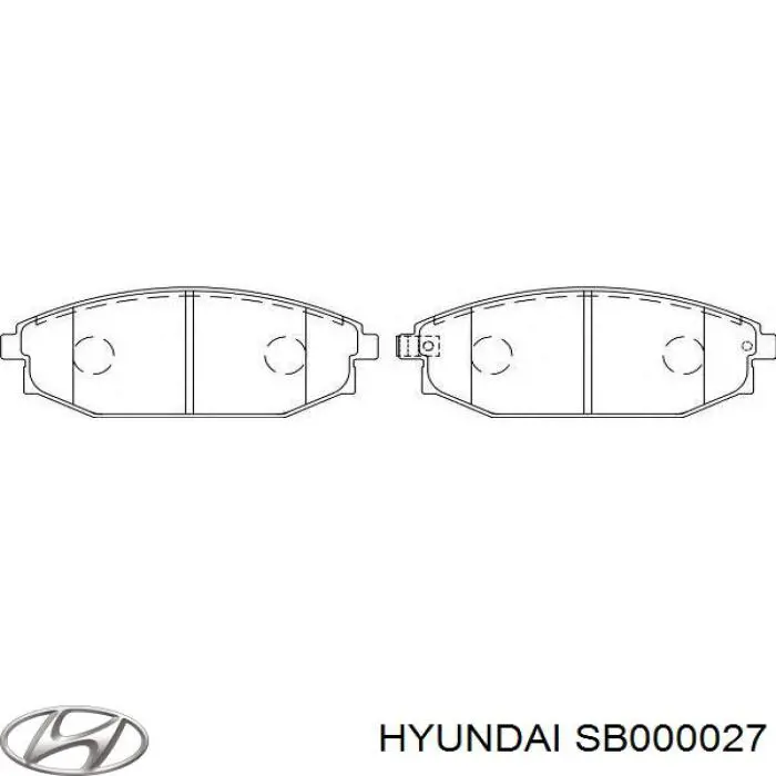 Купить SB000027 Hyundai/Kia Колодки тормозные
