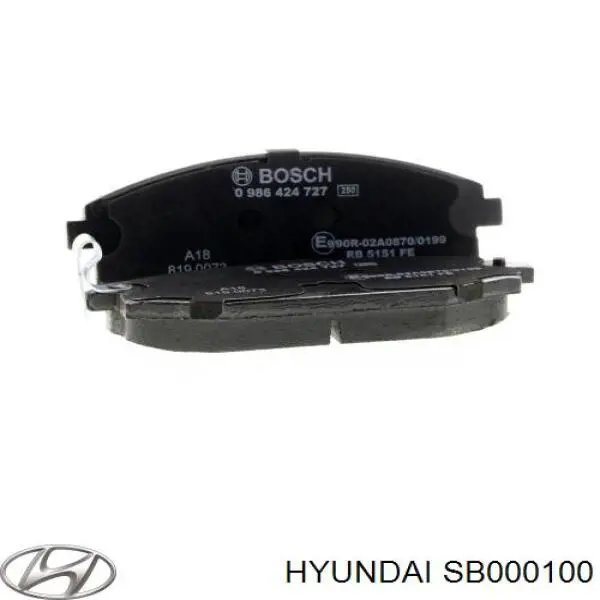 Тормозные колодки Hyundai/Kia SB000100
