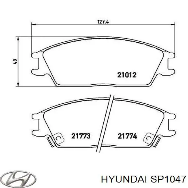 Купить SP1047 Hyundai/Kia Колодки тормозные
