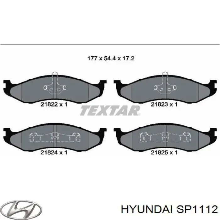 Передние тормозные колодки SP1112 Hyundai/Kia