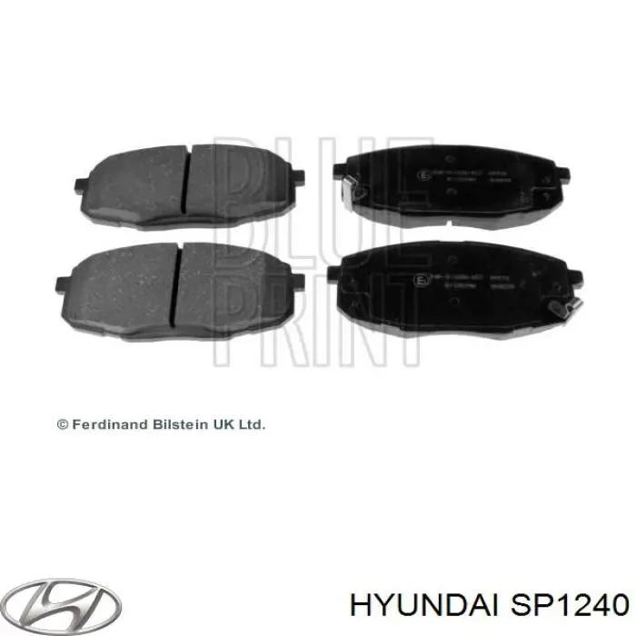 SP1240 Hyundai/Kia колодки тормозные передние дисковые
