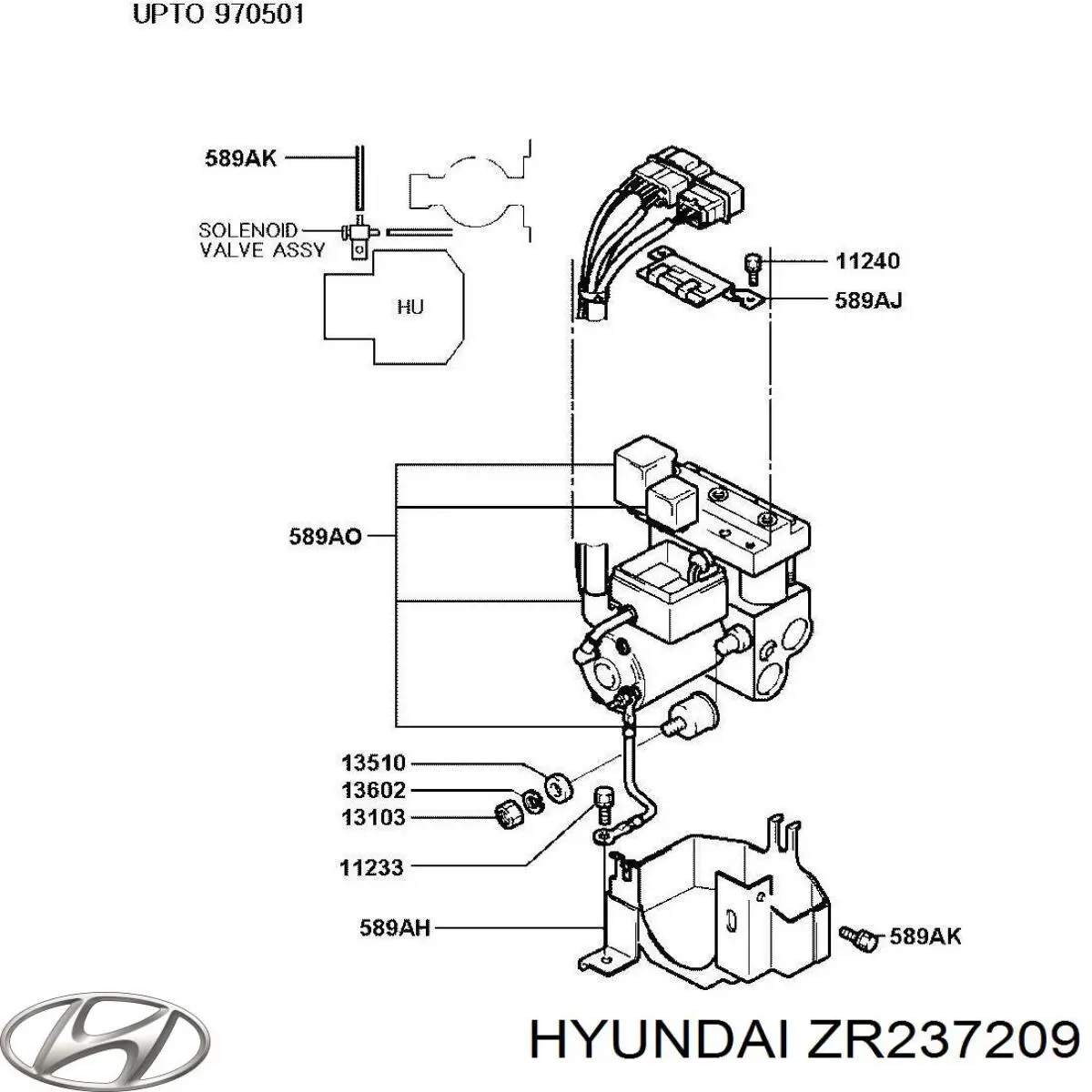 ZR237209 Hyundai/Kia Блок ABS гидравлический