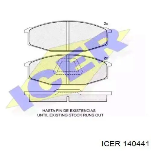Передние тормозные колодки 140441 Icer