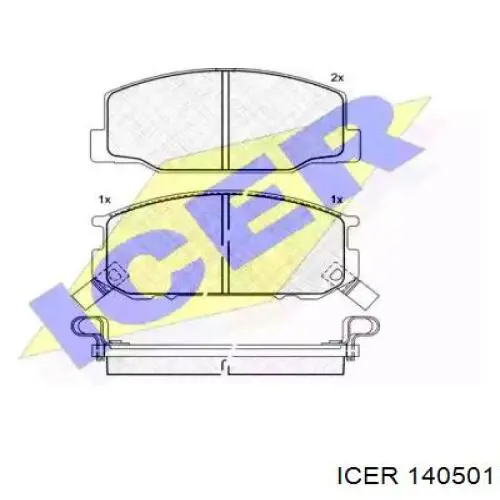 Передние тормозные колодки 140501 Icer