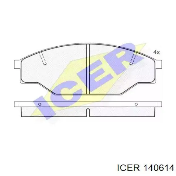 Передние тормозные колодки 140614 Icer