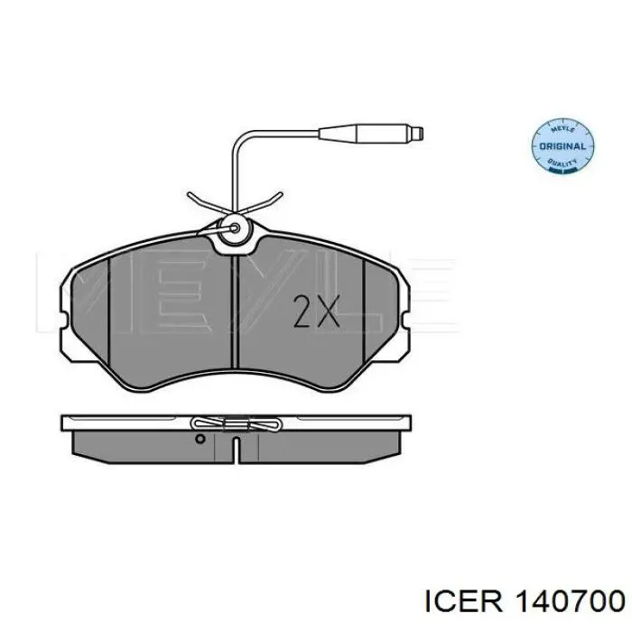 Передние тормозные колодки 140700 Icer