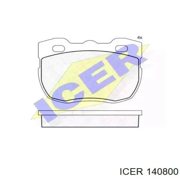 Передние тормозные колодки 140800 Icer