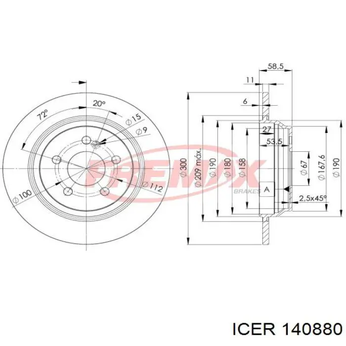 140880 Icer Колодки передние