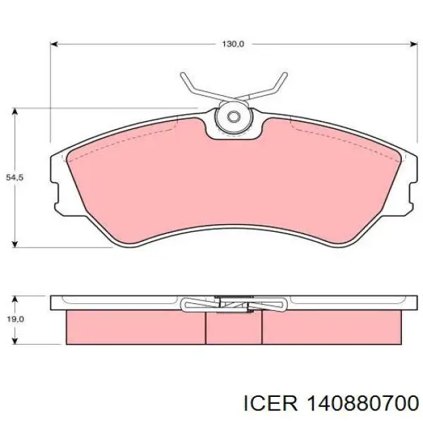 Колодки Icer 140880700 цена, от 16.65 USD