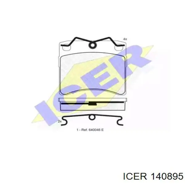 Купить 140895 Icer Колодки тормозные