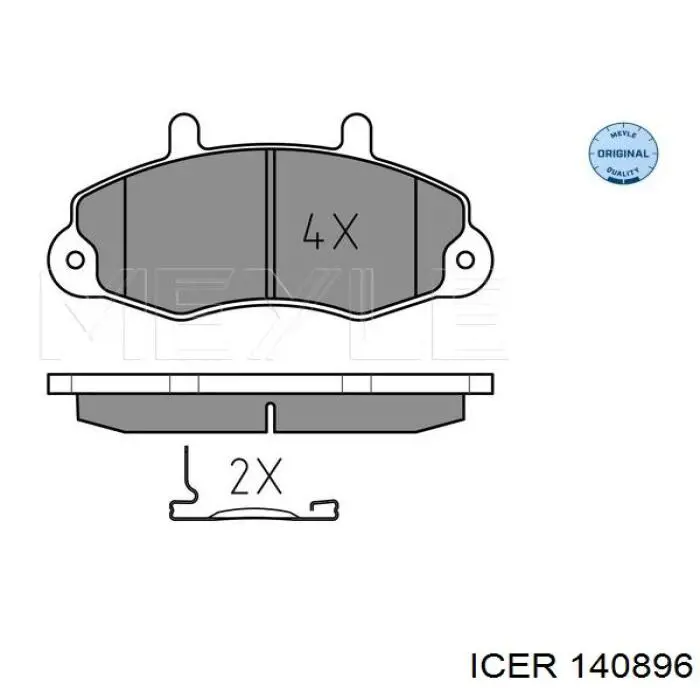 Купить 140896 Icer Колодки тормозные