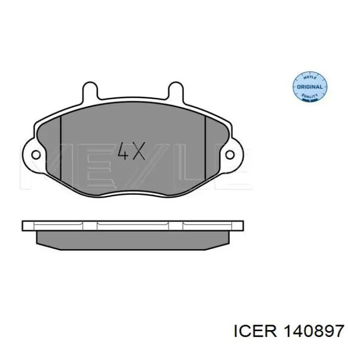 Колодки Icer 140897 цена, от 18.37 USD