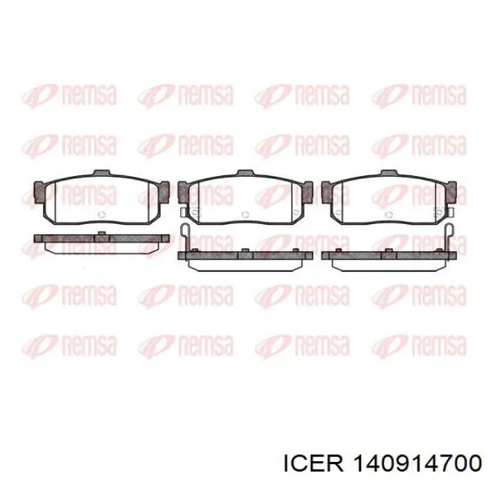 Колодки дисковые  Icer 140914700 цена, от 17.21 USD