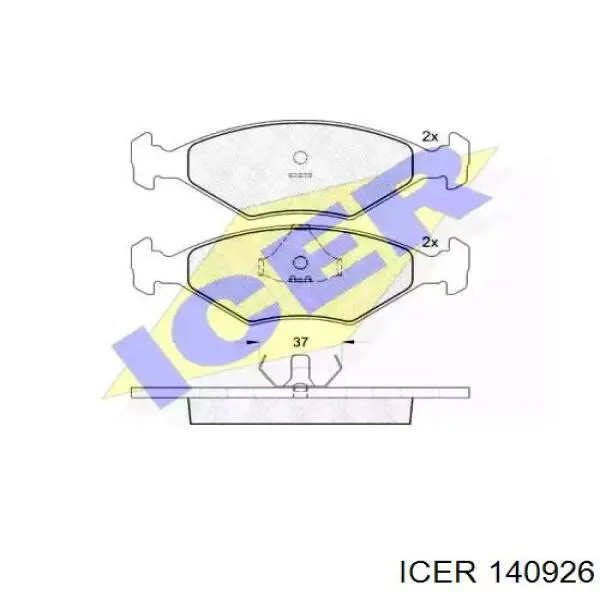 Передние тормозные колодки 140926 Icer