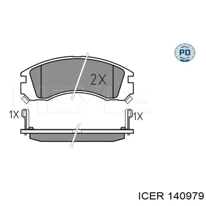 Колодки Icer 140979 цена, от 20.77 USD